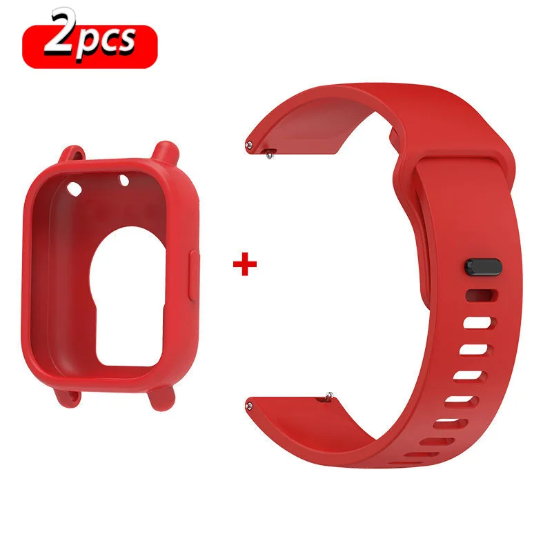 Premium Silicone Strap and Case for Active Smartwatch Bands