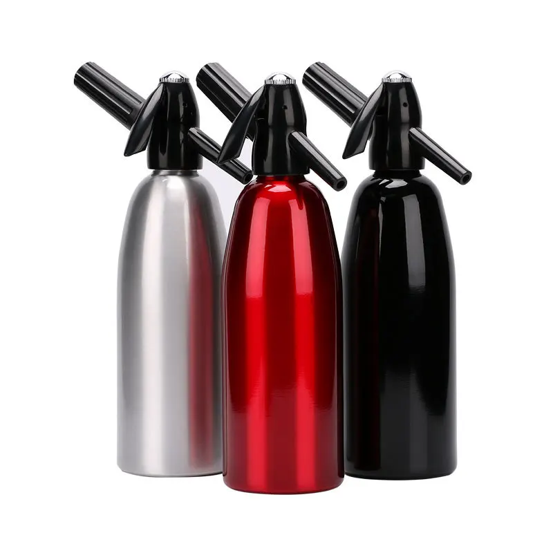 Professional Soda Water Siphon 1L Aluminum CO2 Sparkle Soda Maker Bar Tools bar accessories home bars bar accessories