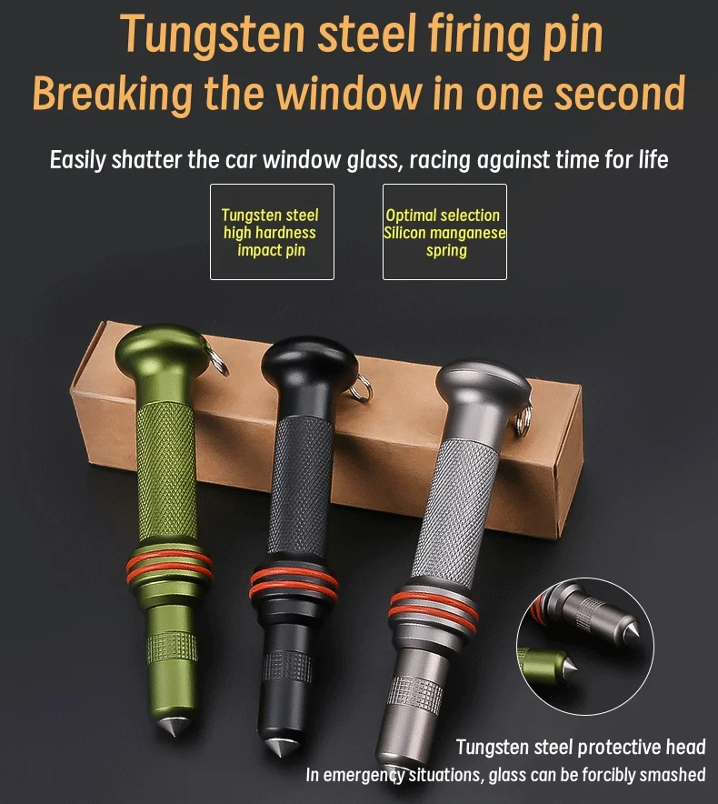 Portable Tungsten Steel Car Window Breaker Escape Tool