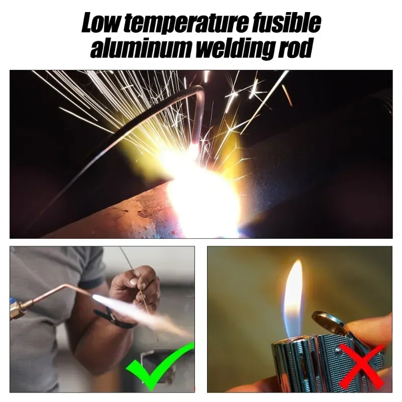 10/30pcs Low Temperature Welding Rods Easy Melt Cored Wire Solder Universal Copper Aluminum Soldering Tools Repairing Agent Kits