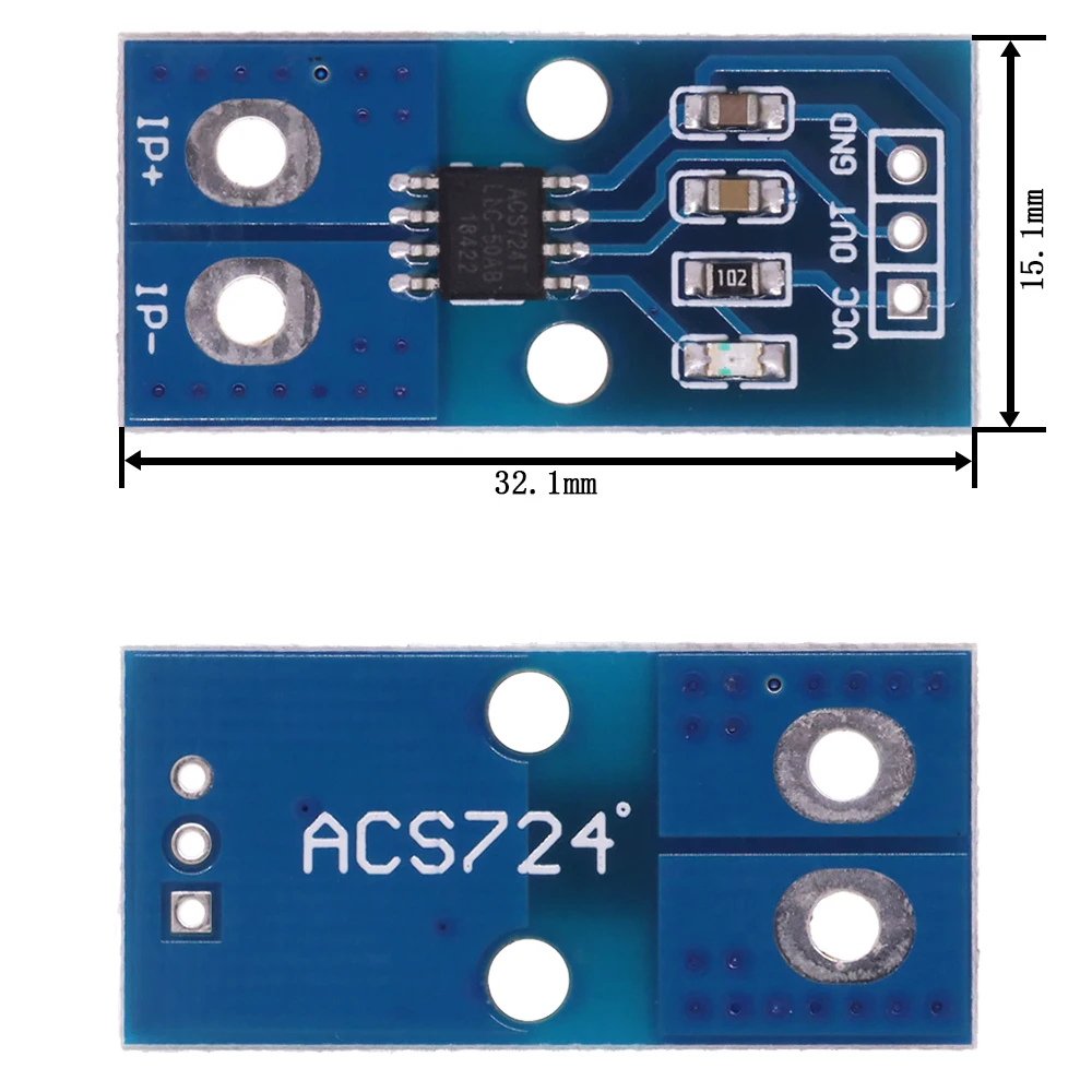Arduino Sensors ACS712 30A Range Hall Effect Current Sensor Module For ...