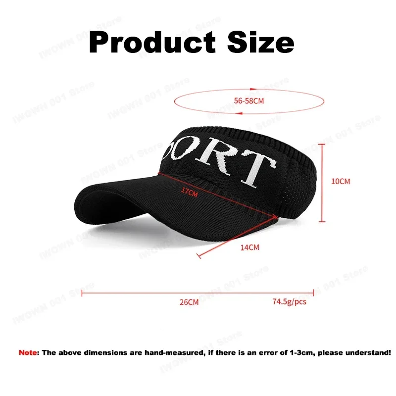 Summer  Empty Top Sport Cap Brim UV Protection Knitted hat Breathable Sun Outdoor Hat Korean Fashion Sunshade