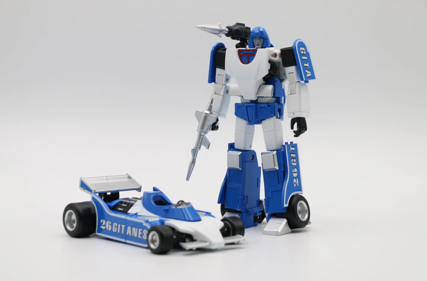 변신 G1 엘리먼트 TE03 TE-03 버전 2.0 MP F1 미라지 액션 피규어 재고, 박스 스티커 재고 포함