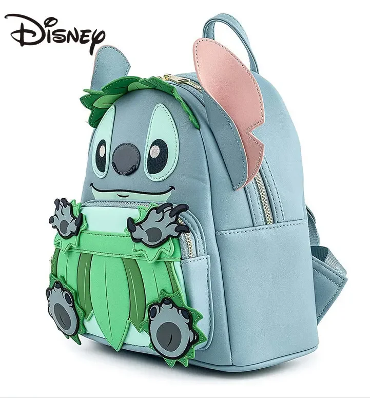 MINISO Disney Loungefly Lilo and Stitch Stitch Stitch Wallet Backpack School Bag Men's and Women's Casual Bag School Backpack 1