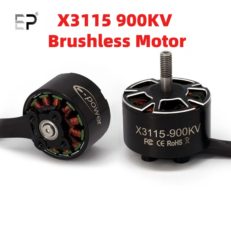 

RC Motor EP X3115 3115 900KV FPV Brushless Motor 6S Lipo 5mm Output Shaft For RC 9~10inch Propeller Multi-axis Traversing Drones