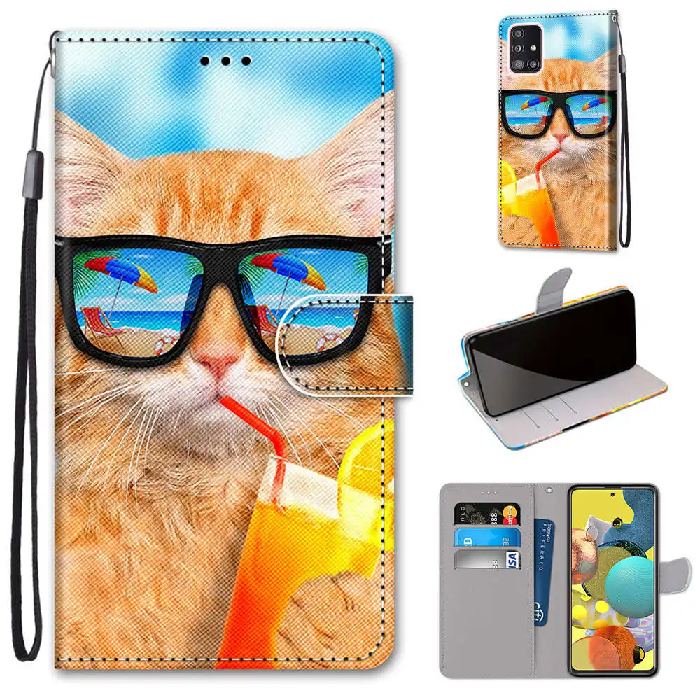 Adorable Floral Animal Kids Holster Wallet Cover