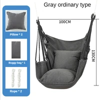 Hanging Swing Canvas Hanging Chair College Student Dormitory Hammock with Pillow Indoor Camping Swing Adult Leisure Chair 6