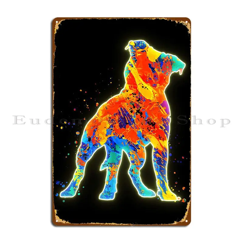 Stafter Bull Terrier Targa In Metallo Poster Wall Decor Pub Personalizzato Retro Cinema Tin Sign Poster
