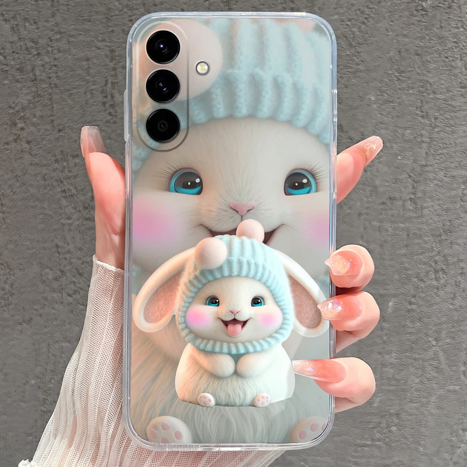 Pink Star Dinosaur Creative Silicone Clear Phone Case - Durable Bumper Housing Design