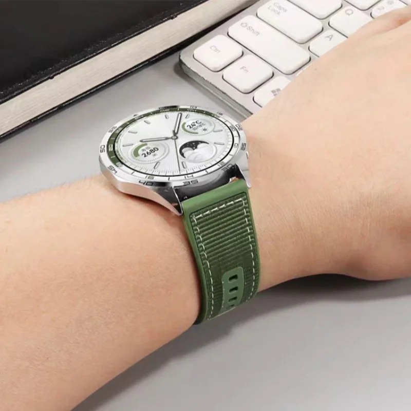 Official Sports Composite Silicone and Nylon Band Bracelet