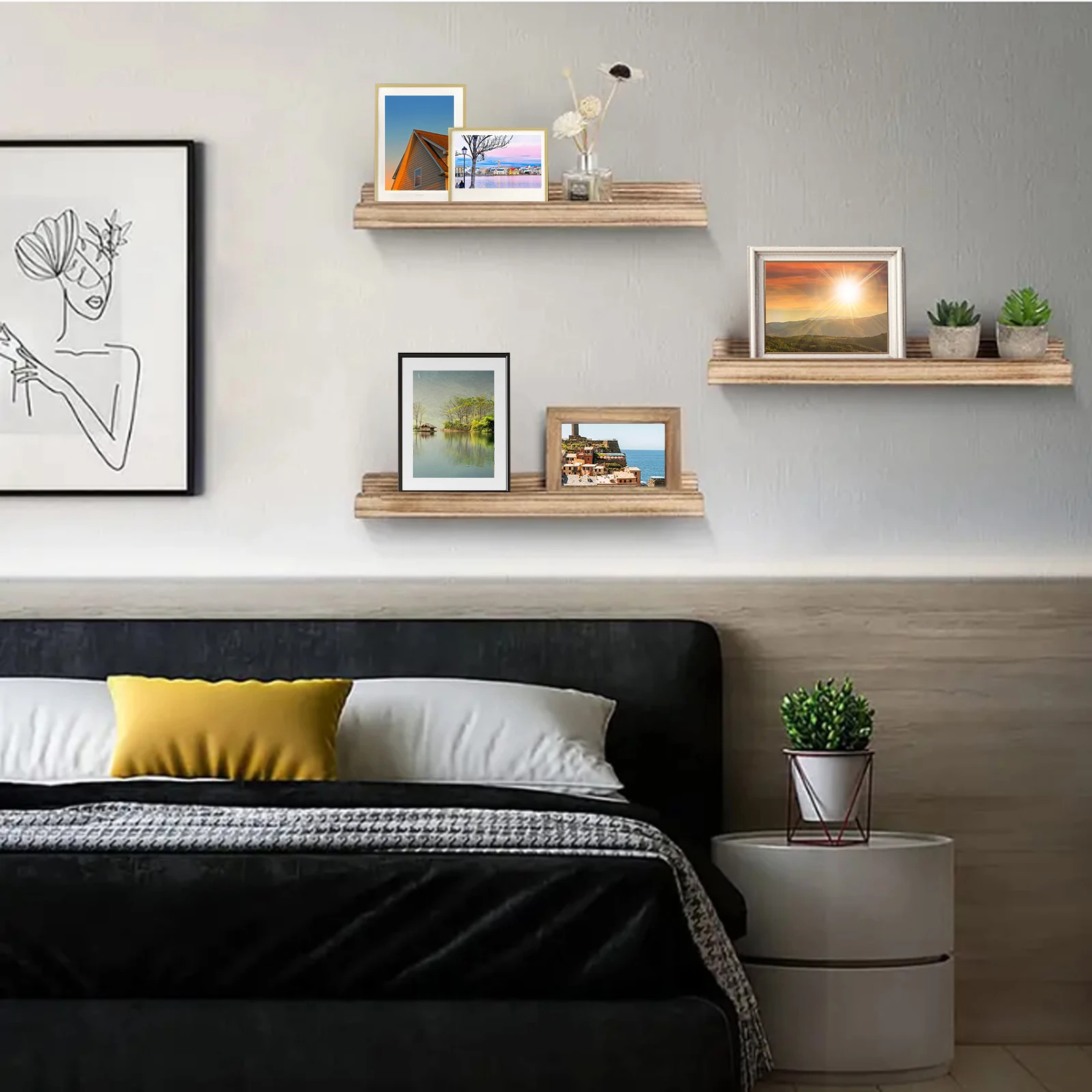 Mensole Galleggianti Per Parete, Scaffali In Acrilico Trasparente Decorazione Per Stanza Come Libreriaesposizione Di Dischi In Vinilefoto In Camera Da Letto Soggiorno Bagno Quantita Different 84515698