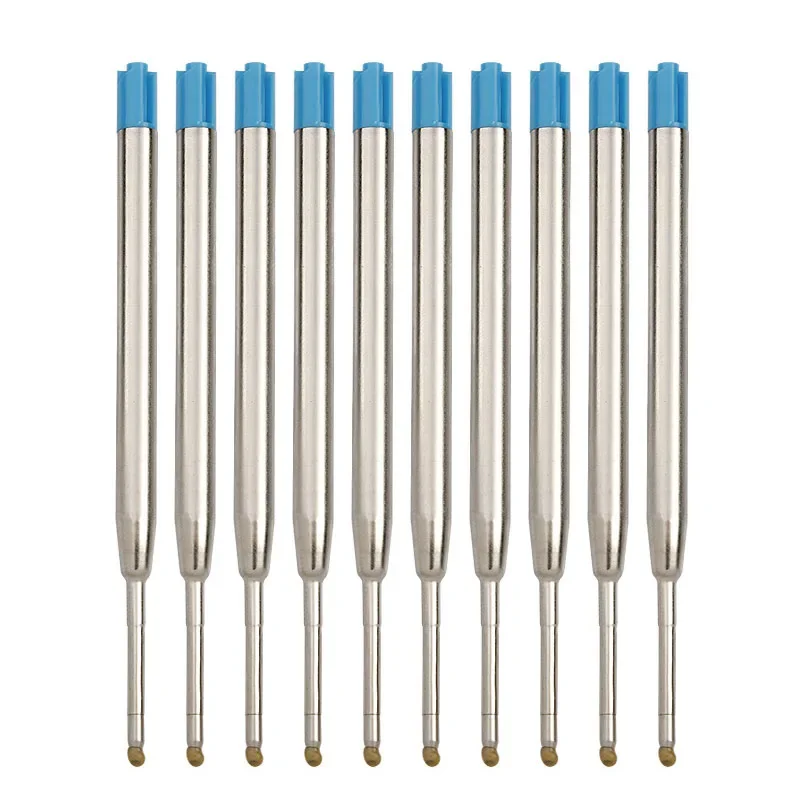 Ballpoint Pen Refill Set - Medium Point, Assorted Colors, Metal Ink Rods, 3.9-Inch Length