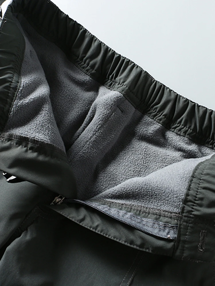 Men's Loose Large Size Outdoor Workwear Pants Windproof Waterproof Soft ell Trousers Casual Long Pants Autumn Winter