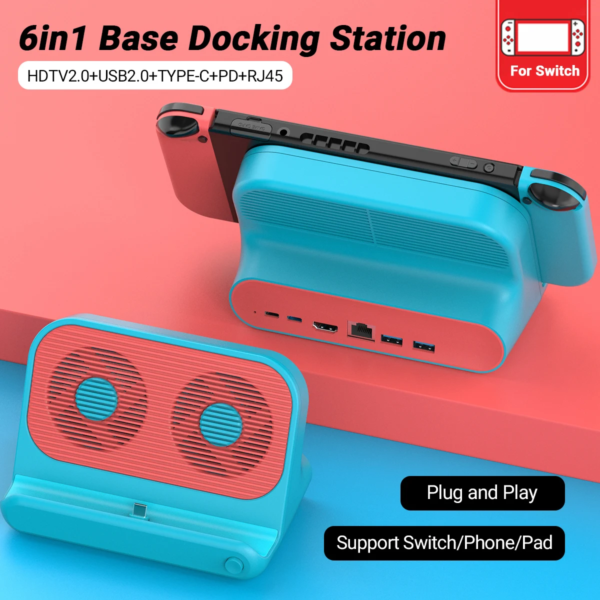Gopala 6in1 Multifunction Nintendo Switch Dock 1