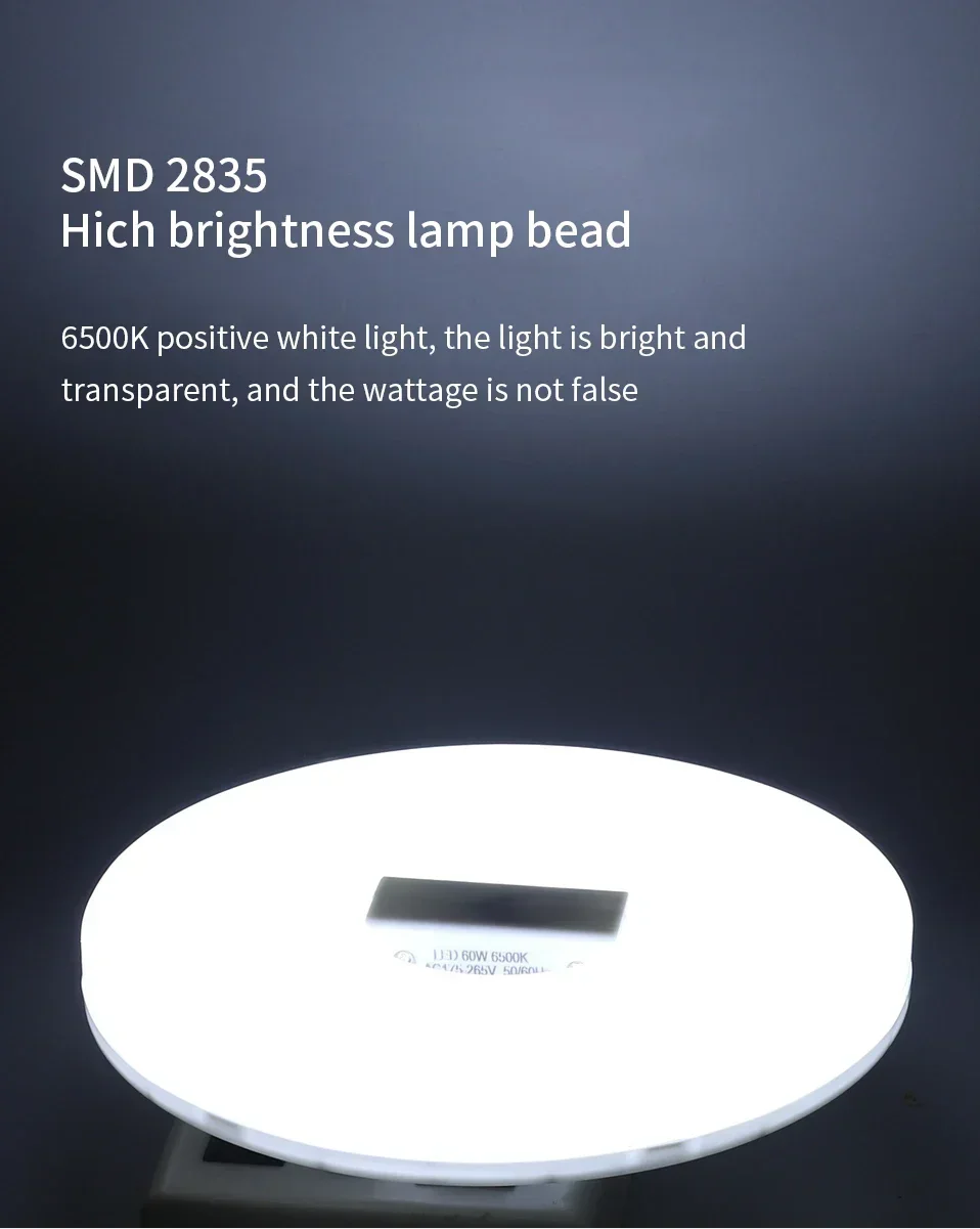 Description Picture 6 of item28W/40W/60W LED Bulb E27 85-265V LED Lamp Indoor Lighting Super Bright UFO Light Bulb For Home Office Garage Warehouse Lighting
