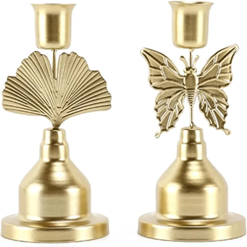 Retro Candlelight Dinner Accessories Romantic Wedding Candle Cups Desktop Ornaments for Dining Table Party and Event Decorations