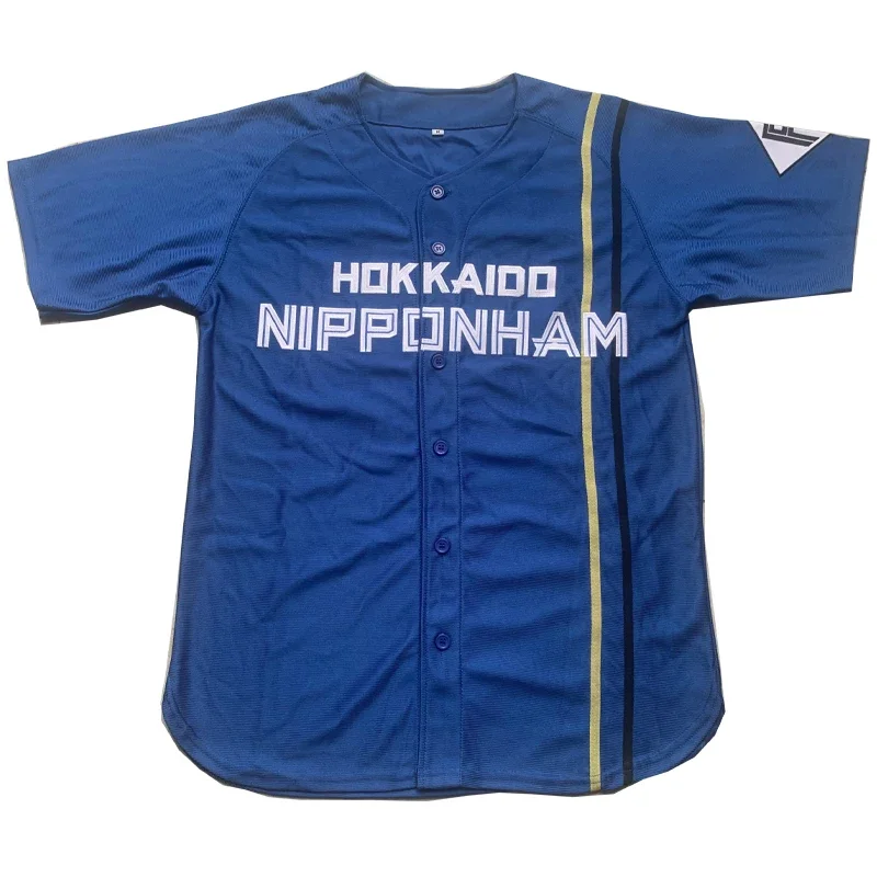 New Baseball Jersey Japan HOKKAIDO NIPPONHAM 11 OHTANI jerseys Sewing Embroidery High Quality Cheap Sports Outdoor Blue New