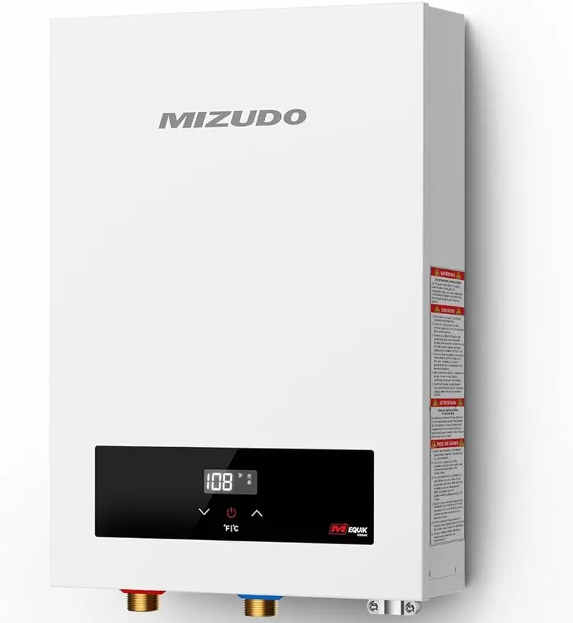

MIZUDO Electric Tankless Water Heater, 18kW 240 Volts, On Demand Instant Endless Hot Water Heater, with LED Digital
