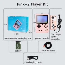 Classic Handheld Arcade Retro Gaming Console with 500 Built - in Games and 5.3 - inch Display (Pink - 2)