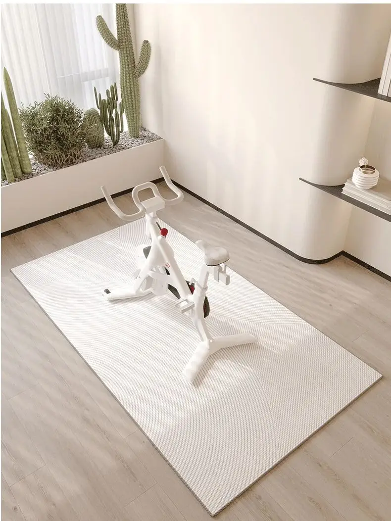 VIKAMA Spinning Bike-Bodenmatten, Sport- und Fitnessgeräte, stoßdämpfende und schalldichte Teppiche, Heimdekoration – Detail 7