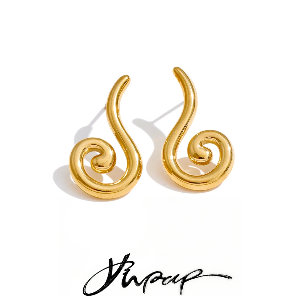 Yhpup Jewelry Earrings Metal