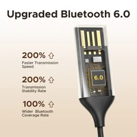 UGREEN Bluetooth 6.0 5.4 Handsfree Adapter Bluetooth 3.5mm AUX Music Navigation Streaming Microphone for Calls Car - Image 5