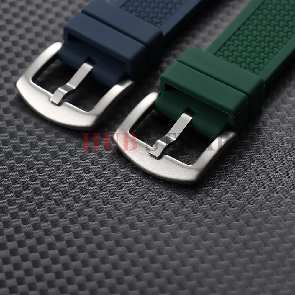 Enhanced Silicone Rubber Watch Strap - Sports & Business Wristband in Multiple Colors