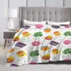 Noodle & Pals Warm Blankets Cartoon Airplane Travel Plush Bedding Throws Fluffy Bedroom Flannel Bedspread Sofa Bed Cover 4