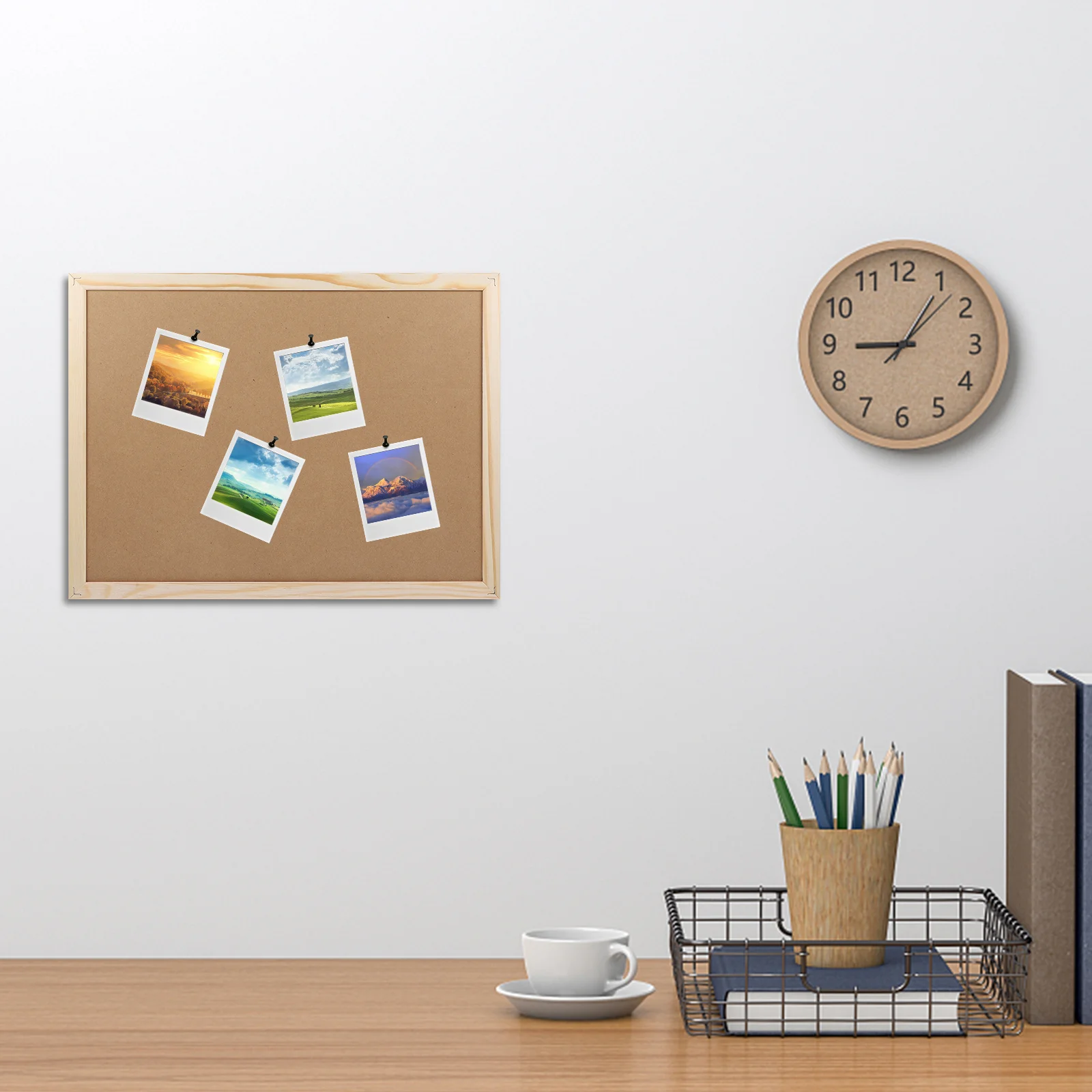 

Bulletin Board Reminder Message Cork Accessories Announcement Office Notice Memo Decorative Boards for Walls Hangable Corkboard