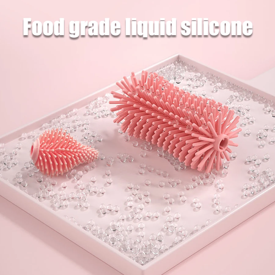 Bottle Cleaning Brush Set Silicone Baby Bottle Nipple Brush
