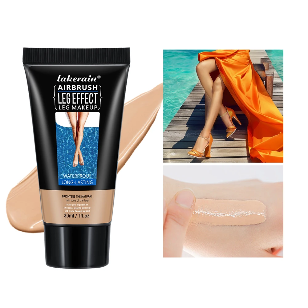 Leg Even Skin Tone Body Lotion Airbrush Leg Makeup Moisturizing Liquid Body Foundation Fake Tan Cream Tanning Skin Care 30ml