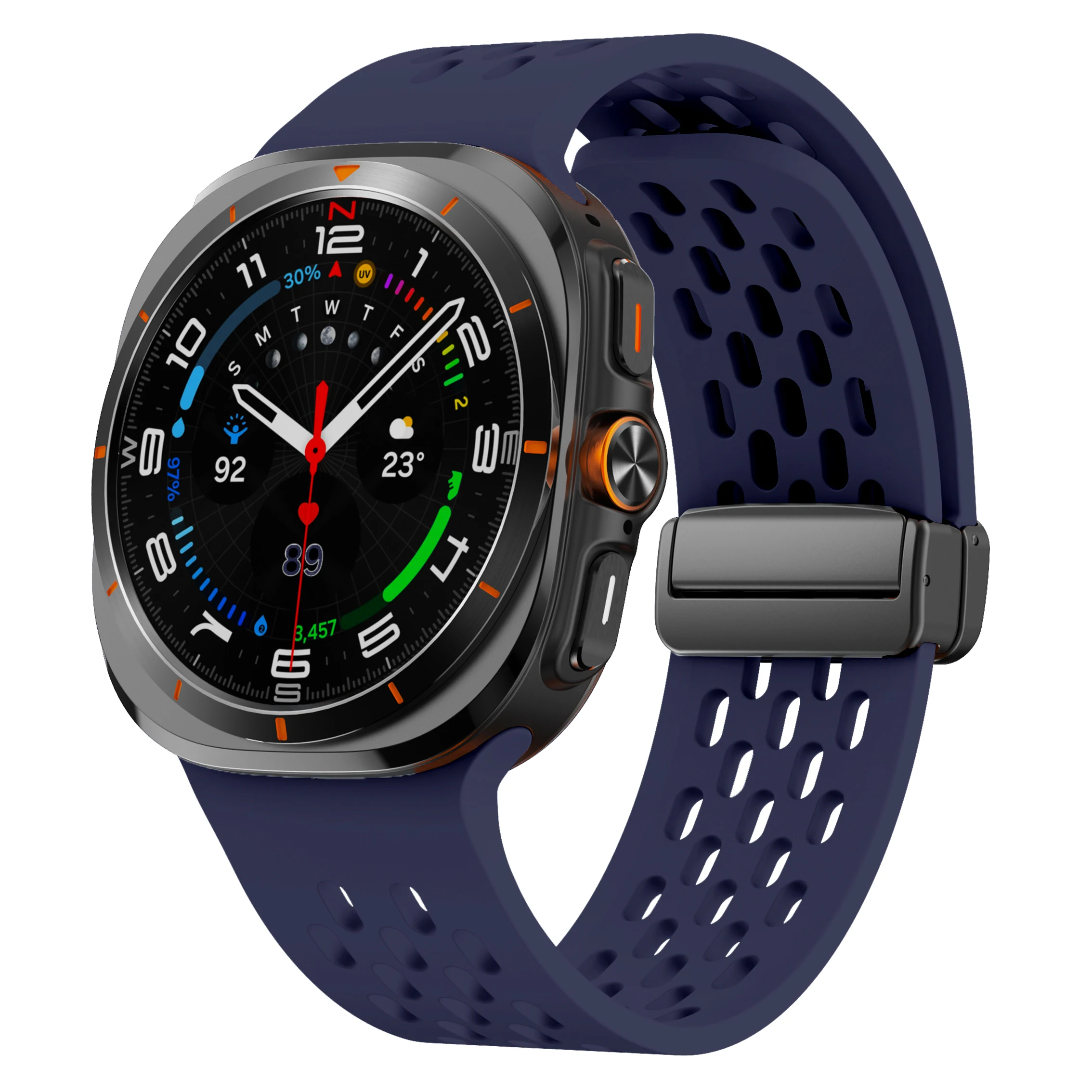Breathable Magnetic Silicone Bracelet Strap