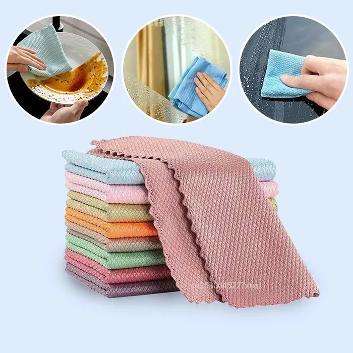 Microfibra Limpieza Mafegu Pau00f1os De Limpieza De Microfibra Con