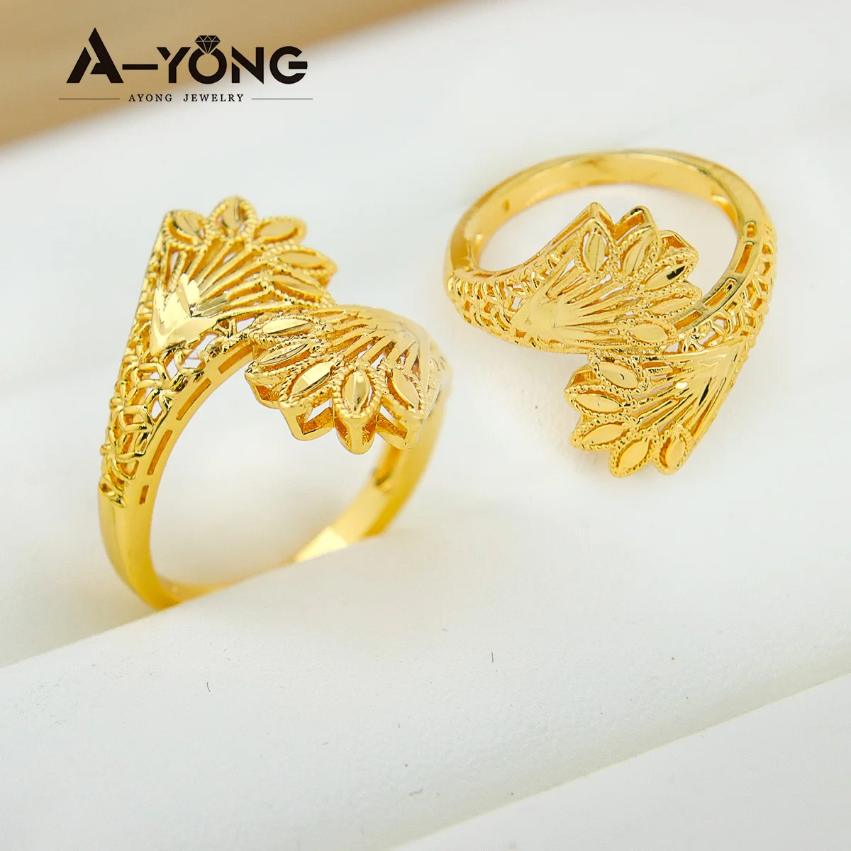 Red Aqeeq D Shape Hand Made Women Flower Ring (Gold Plated) | Boutique  Ottoman Exclusive