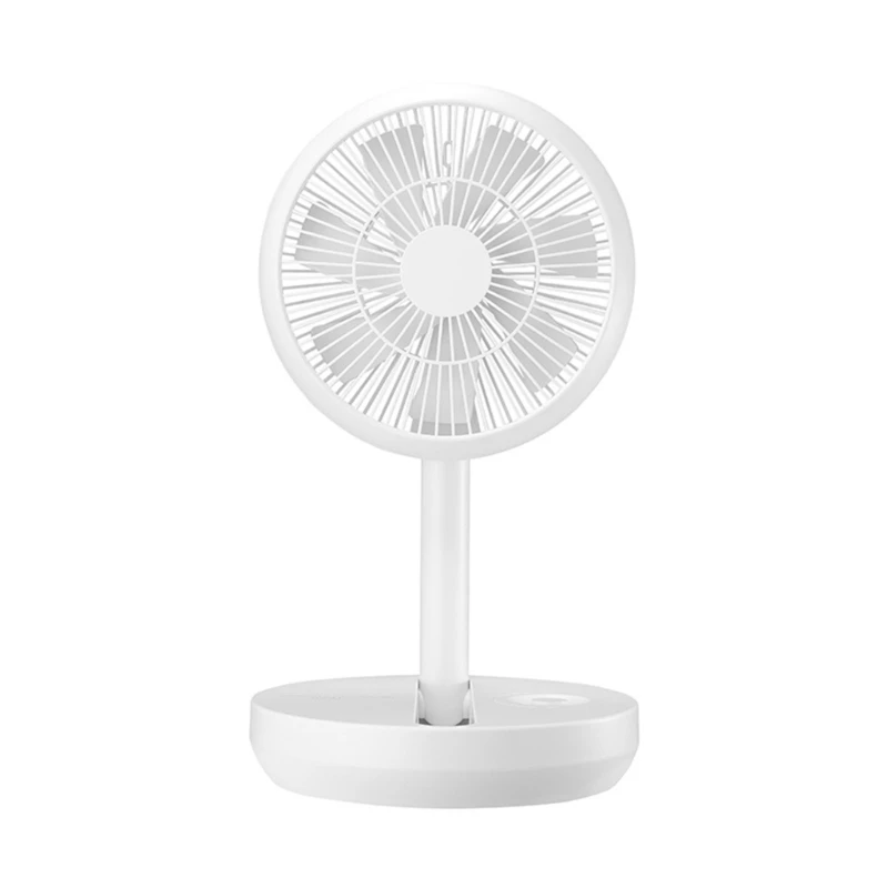 

USB Rechargeable Portable Fan Household Foldable Telescopic Fan Low Noise Electric Cooling Fan Folding Standing Fan 517C
