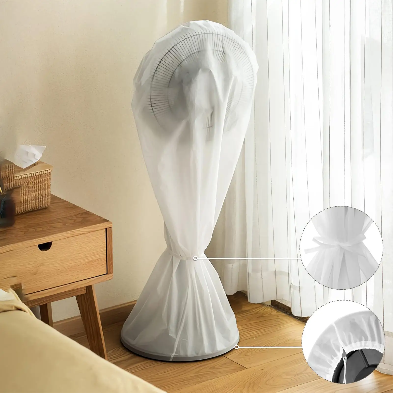 Fan Protective Cover winter Waterproof dust proof Standing Fan Protector Case wear-resistant Standing Pedestal Protection Case