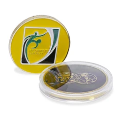 Durable Football Referee Coin (Black yellow)