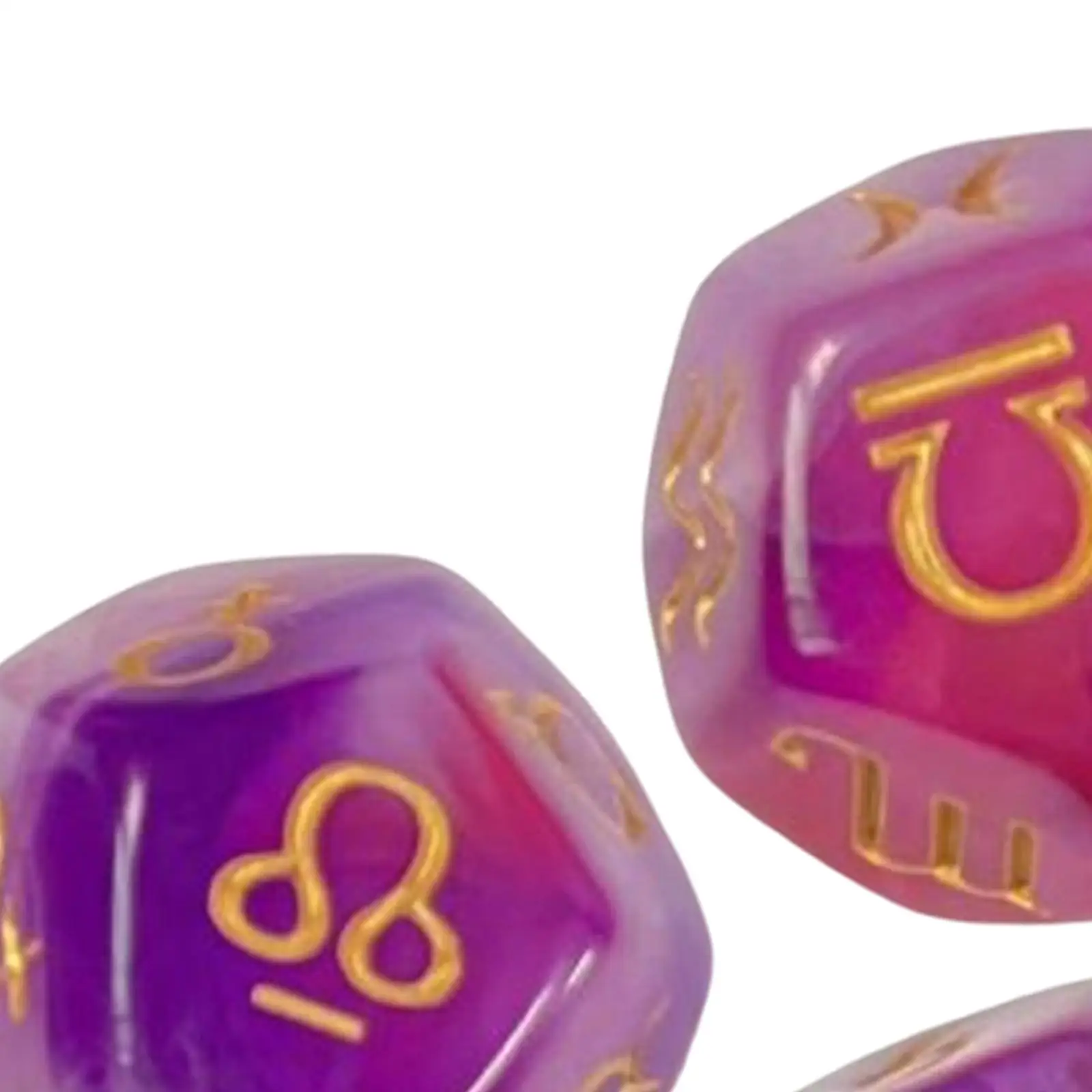3Pcs Astrological Dice Constellation Dice Entertainment Toys for Tabletop Games