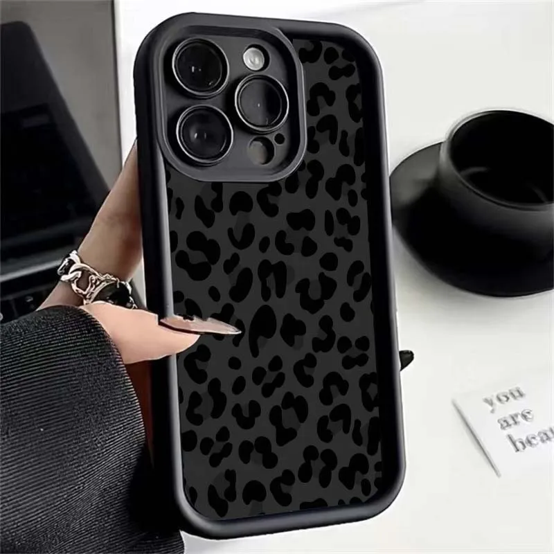 Leopard Print Silicone Case Cover