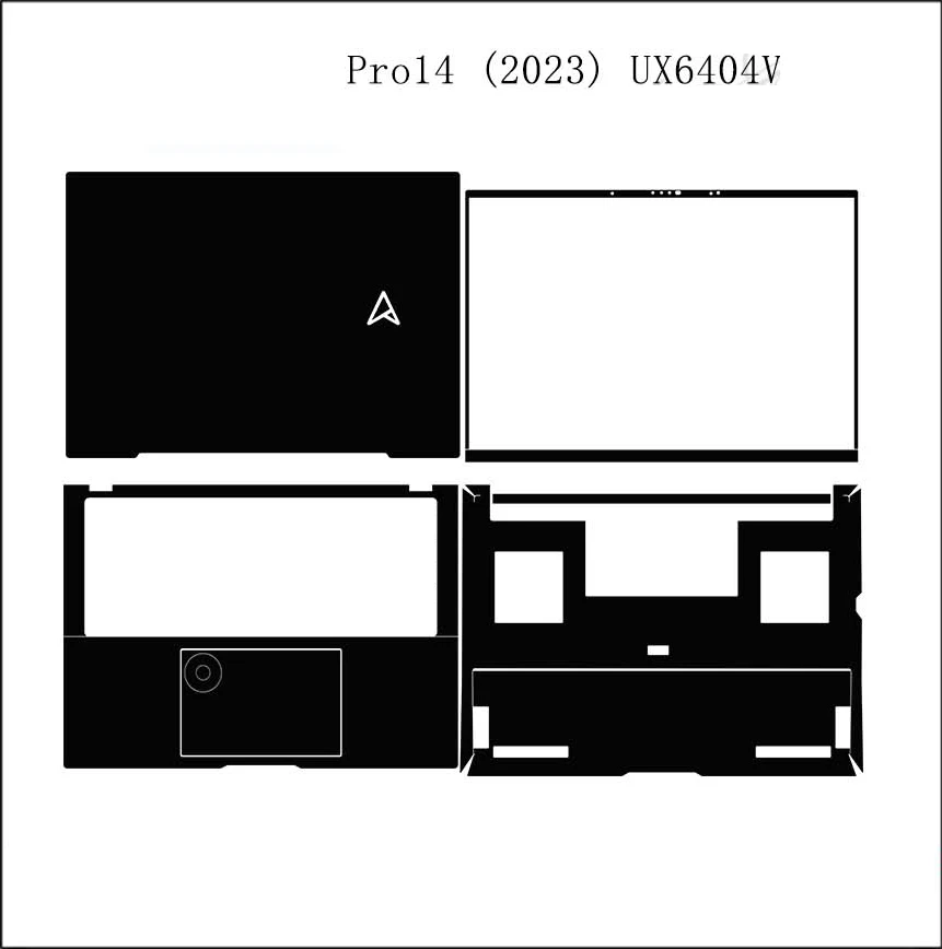 Especial Vinil Laptop Adesivo Pele Decalques Protetor Capa para 2023 Asus Zenbook Pro 14 Oled Ux6404 Ux6404v 14.5 - Imagem 3