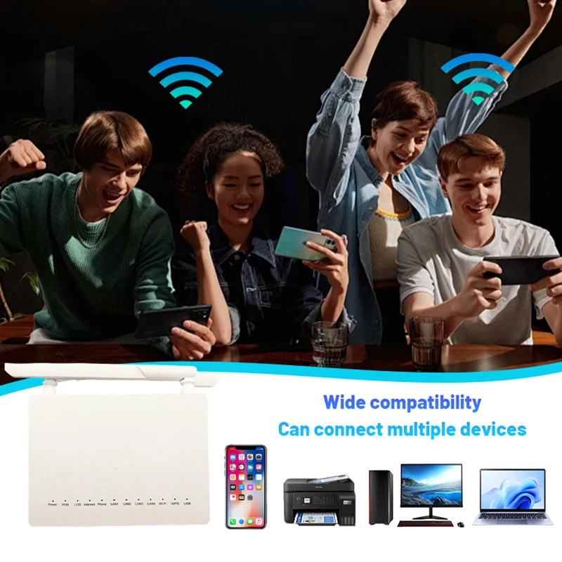 Fiber FTTH ONT optical network firmware terminal F660 1GE+3FE2.4 and 4G English version router suitable for home use