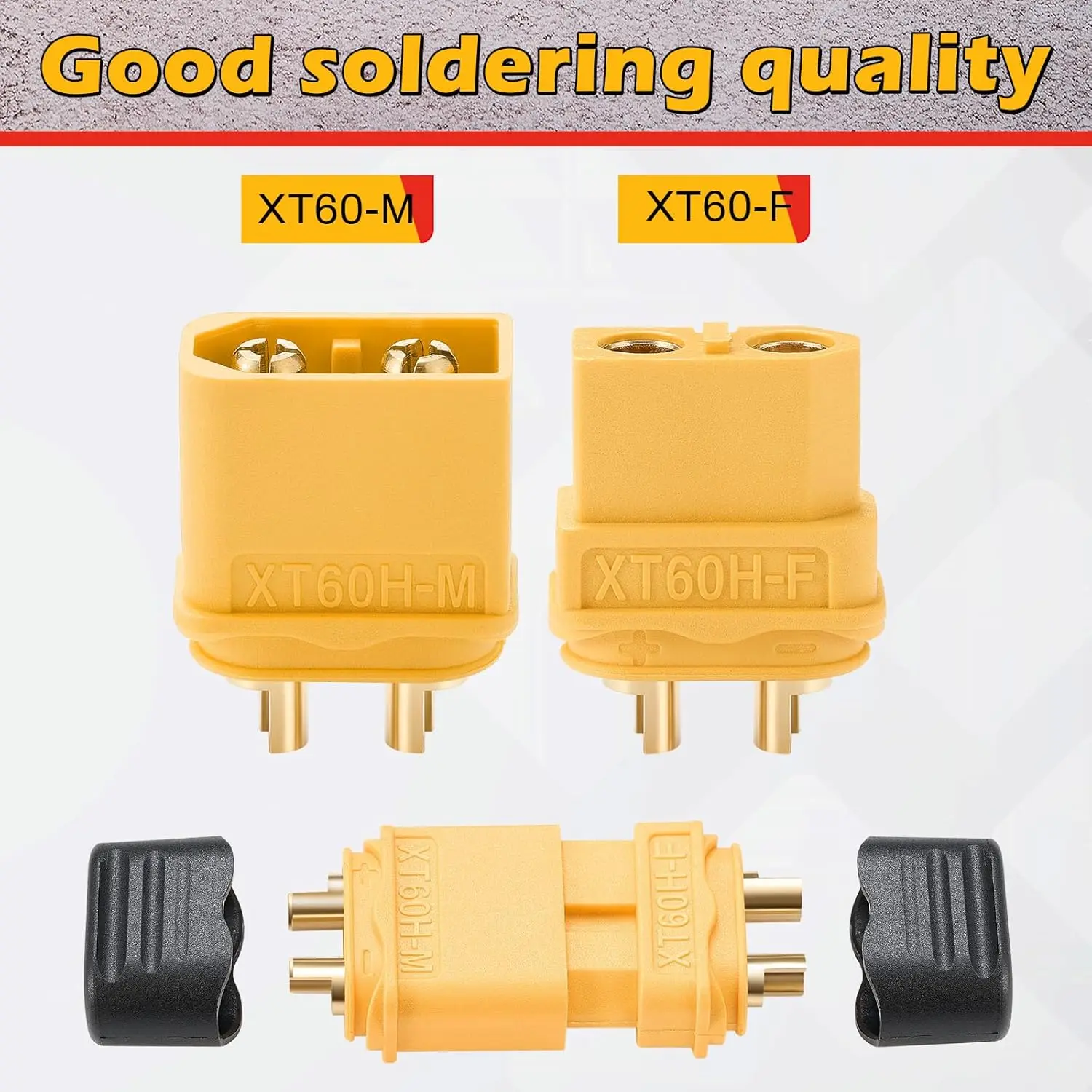 10PCS/5PAIRS XT90 XT-90 XT60 XT-60 XT30 XT-30 XT60H T Plug Male Female Bullet Connectors Plugs For RC Lipo Battery Quadcopter – Image 3