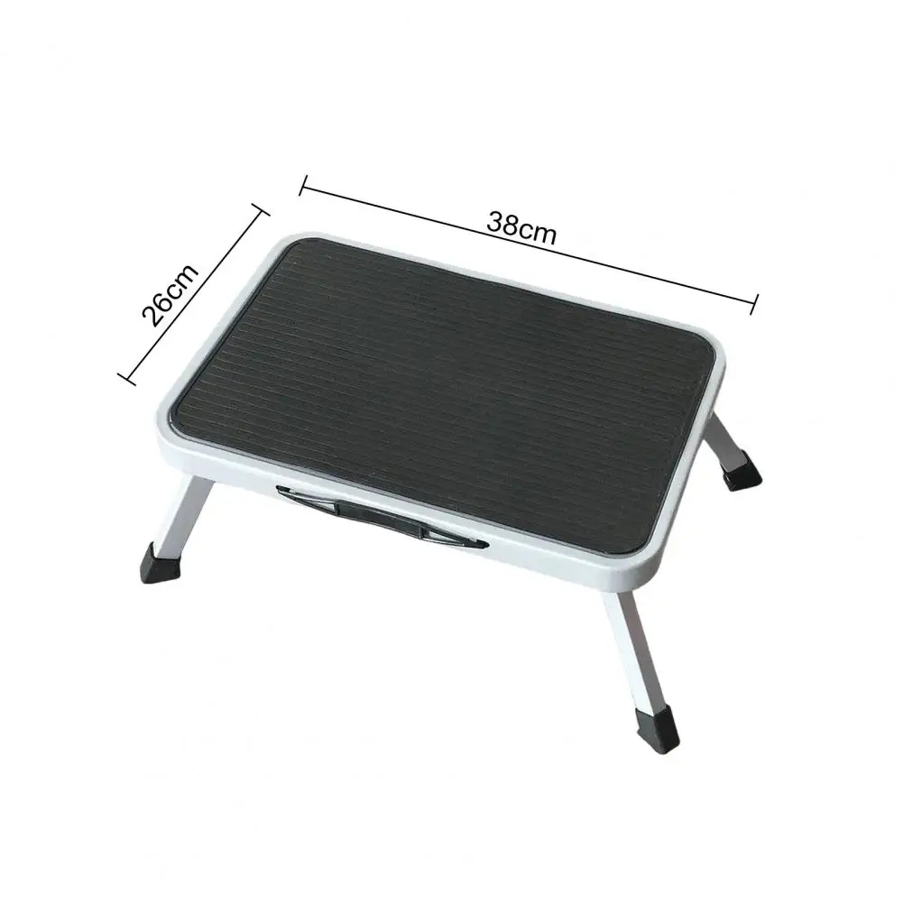 Folding Step Stool Heavy Duty Steel Holds 150kg Capacity Outdoor Camping Picnic Fishing Mini Collapsible Chair Seat