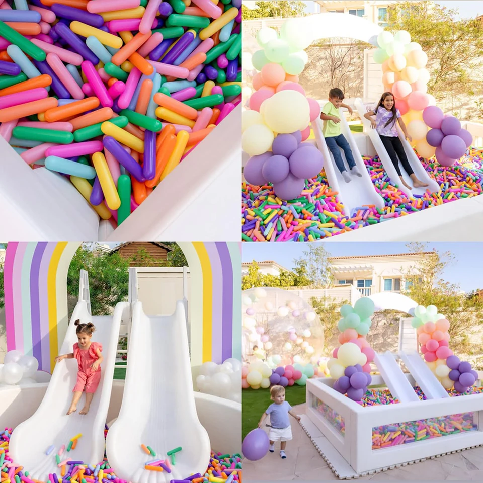 50 Palline Colorate In Plastica Per Bambini, 5,6 Cm, Con Custodia, Atossiche E Riutilizzabili, Per Piscine Di Palline E Giochi