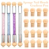Double-ended Gradient Shading Pen Sponge Brushes For Nails Gradient Bloom UV Gel Polish Manicure Tools Nail Art Accessories 1