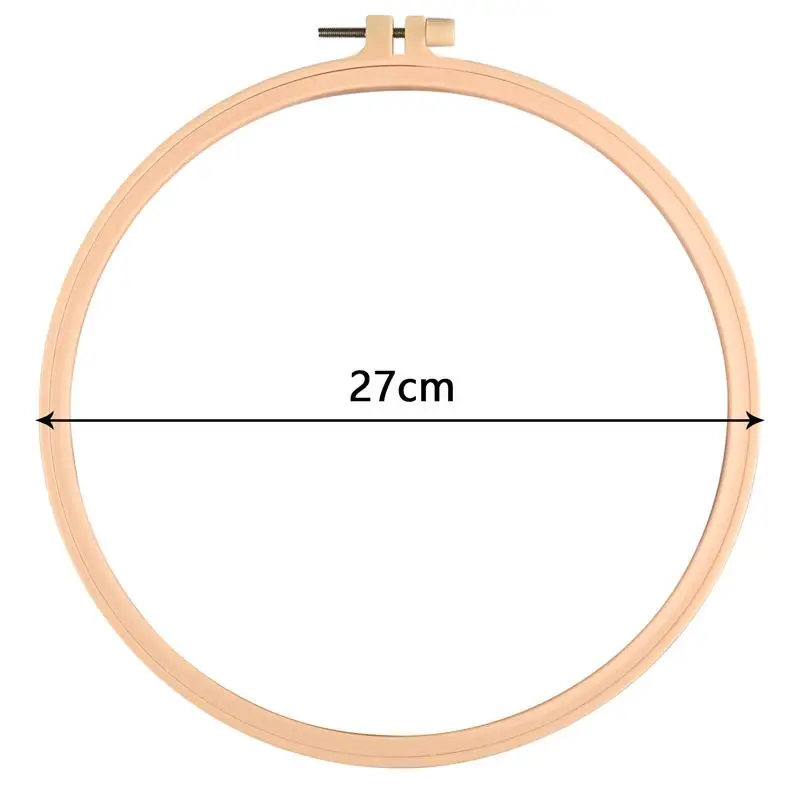 Sewing Tool Round Wooden Color Embroidery Hoops Frame Set Plastic Embroidery Hoop Rings For DIY Cross Stitch Needle Craft Tool needle arts and crafts Needle Arts & Craft