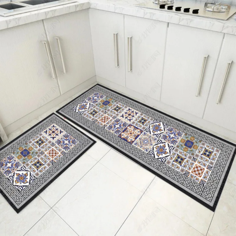 Felpudo de cocina de simplicidad moderna, felpudo de entrada para sala de estar, alfombra para el hogar, dormitorio, piso, pasillo, balcón, alfombra antideslizante