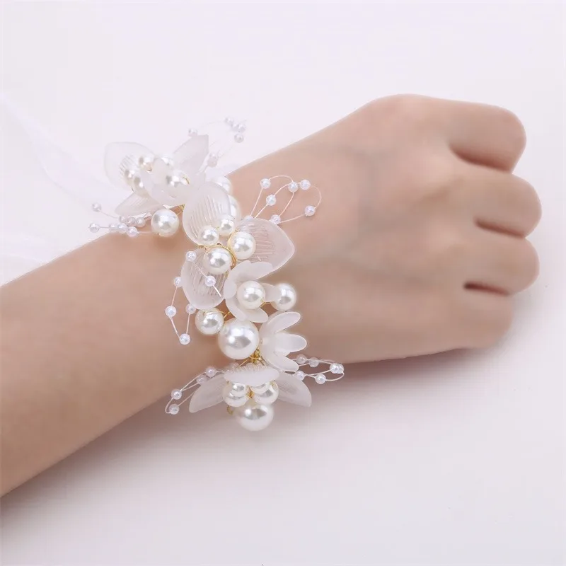 Elegant Pearl Flower Headband - Baby Girls Wedding Hair Accessory