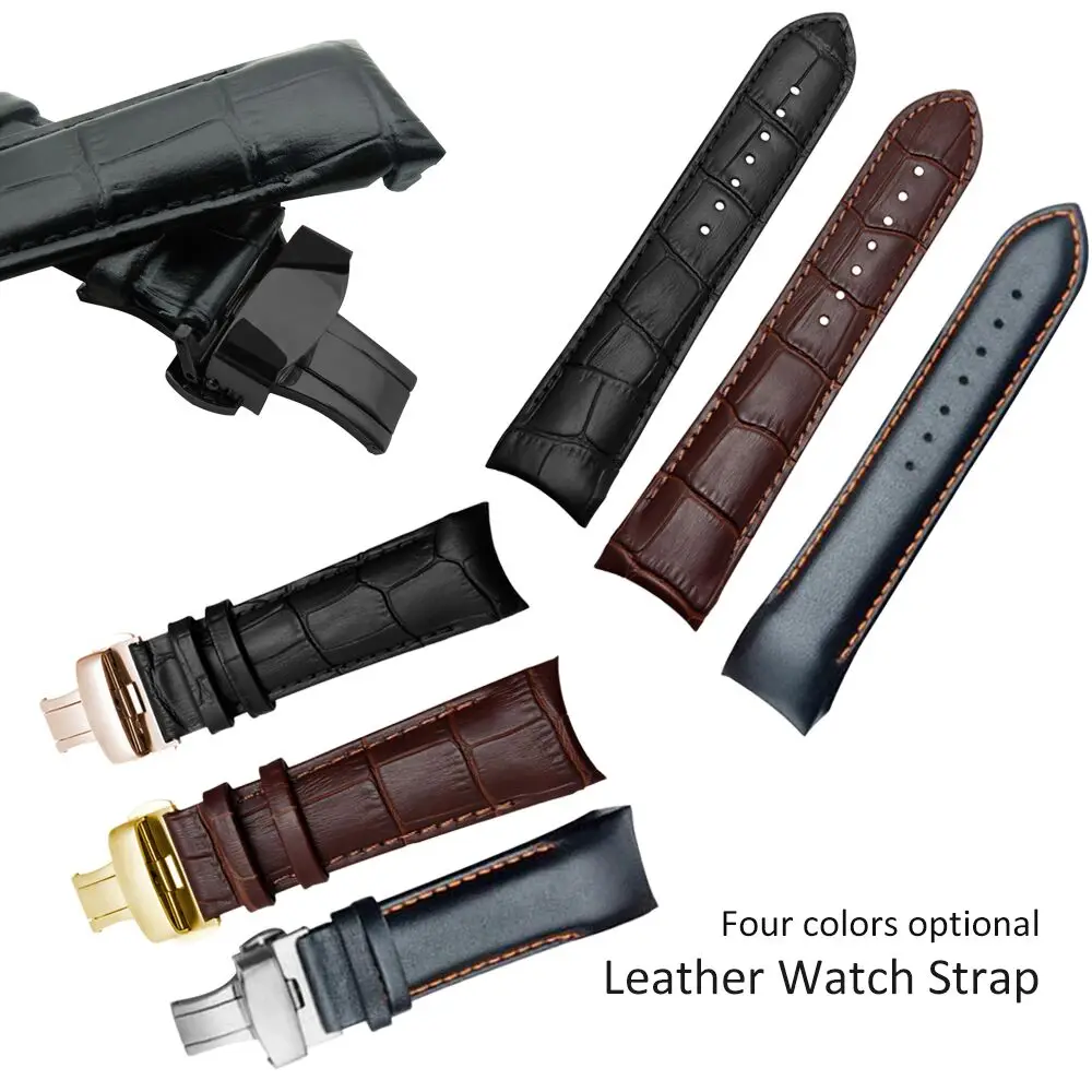 Genuine Leather Watchband For Tissot T035 Couturier T035614 T035627 T035617 T035439 T035407 T035410A T035428 Men'S Watch Strap
