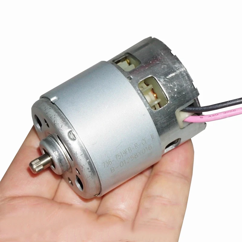 RS-736 고속 전동 드릴 모터 고토크 DC 12V/14.4V/18V 17800RPM DIY 정원용 공구 스크루드라이버 RZ-736VA-7519